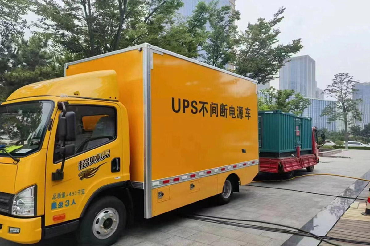 无棣发电机租赁施工现场