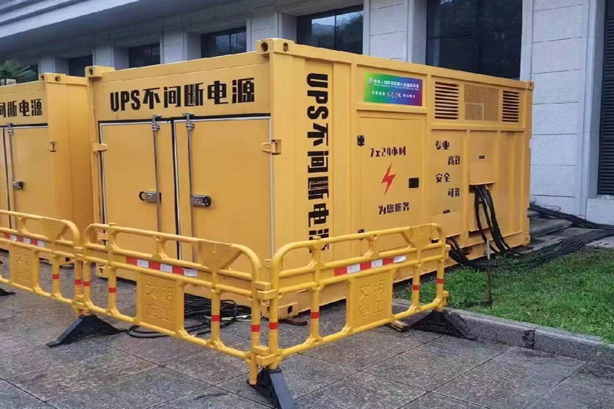 无棣发电机租赁施工现场